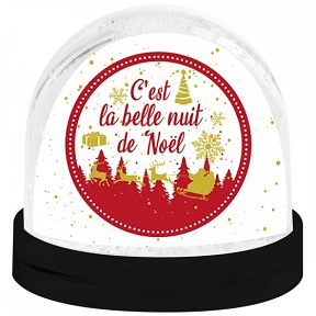 BOULE DE NEIGE "BELLE NUIT DE NOEL"