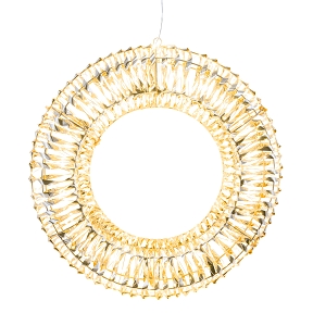Couronne métal or lumineuse 960 leds ø 70cm