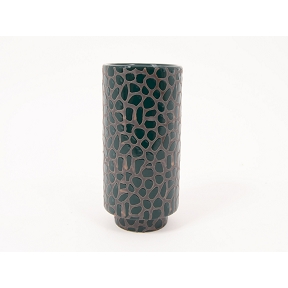 Vase céramique Empreinte brun ø12 ht 25cm