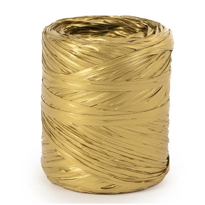 Raphia synthétique uni or 200 m