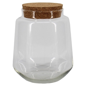 Terrarium verre Ilona + bouchon liège ø15 ht 17cm