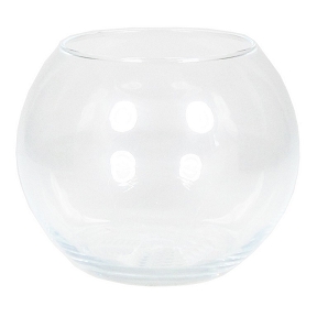 Vase verre boule  ø 12cm ht 9.5cm