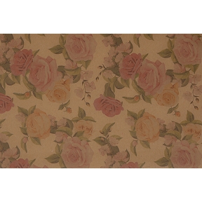 Bobine kraft imprimé rosier 0.80 x 40m