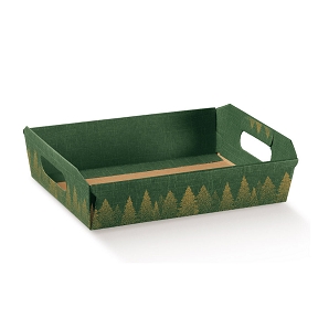 Coupe carton foret or et vert 400x300x120 cm