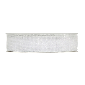 Ruban jute blanc paillette 40mm x 50m