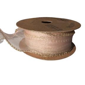 Ruban tulle nude 40mm x 10m