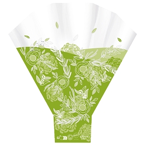 Cône à fleur Barbara vert 50 x 44 x 12 (x50)