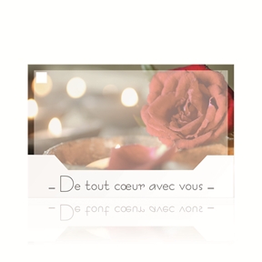 Cartes jeso "de tout coeur avec vous "