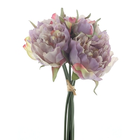 Bouquet pivoine rose 30cm