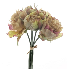 Bouquet pivoine vert 30cm