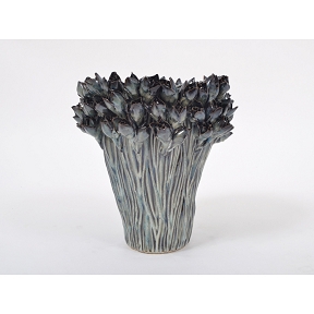 Vase céramique Darwin bleu 28 x 28 ht 29cm