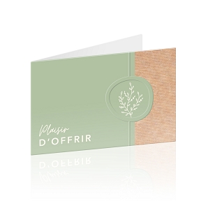 Cartes Jeso Botanica "Plaisir D'offrir" X10