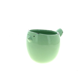 Cache-pot céramique oiseau vert ø11.5 ht 10cm