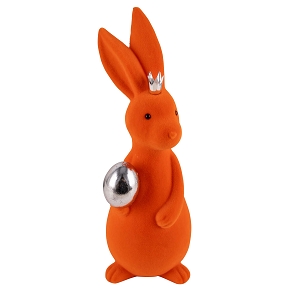 Lapin mousse couleur 11 x 13 ht 30cm ass