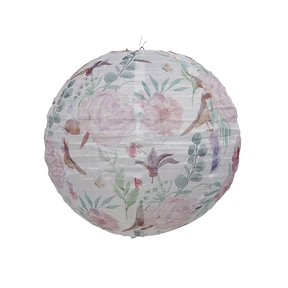 Lanterne papier motif fleur ø 30cm