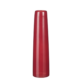 Vase verre rouge foncé "xandra" ø10 ht 37.5cm