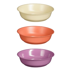 Bassine zinc couleur lilas-saumon-beige ø32 ht 8cm ass