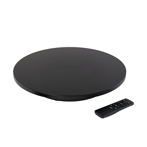 Plateau tournant + telecommande ø 42cm noir (100kg)