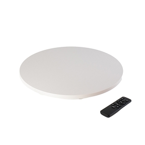 Plateau tournant + telecommande ø 42cm blanc (100kg)