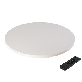 Plateau tournant + telecommande ø 60cm blanc (120kg)