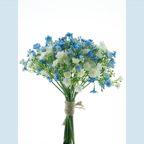 Bouquet gypso bleu assorti 23cm