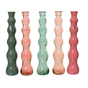 Vase verre couleur ø7 ht 32cm