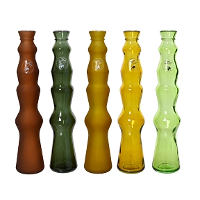 Vase verre couleur ø7 ht 32cm