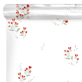 Bobine polypro imprimée leandre rouge 0.60 x 120m