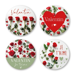 Etiquettes jeso quatro "saint valentin"