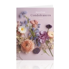 Cartes jeso "sincères condoléances" (x10)