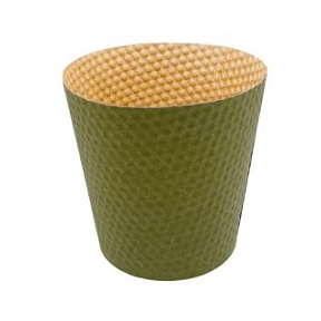 Cache-pot carton eureka honey kaki 9.5 x 12.5 ht 12.5cm