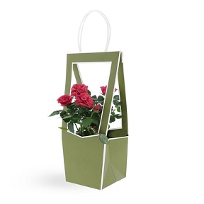 Sac medaillon kaki 12 x 12 ht 35cm (x5)