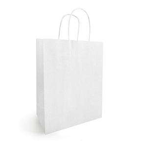 Sac kraft blanchi blanc 34 x 14 x 29.5cm (x 50)