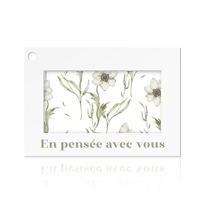 Cartes jeso colora "en pensée avec vous" (x10)
