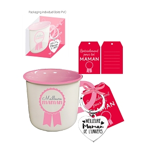 Mug céramique + porte clé "meilleure maman"