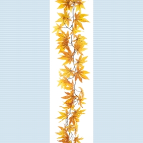 Guirlande feuille érable jaune 180cm