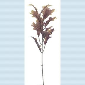 Branche feuille de chêne vert 64cm