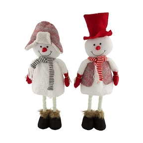 1 Bonhomme de neige bois ht 60cm