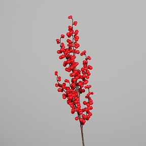 Branche baies rouge 66cm