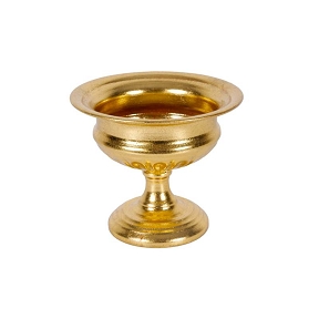 Coupe métal sur pied or ø15 ht 13cm