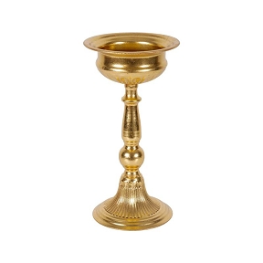 Coupe métal sur pied or ø16 ht 30cm