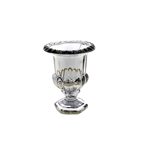 Vase medicis verre gris ø11.5 ht 15cm