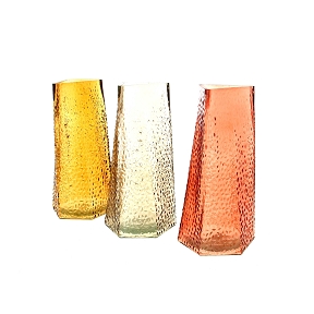 1 x Vase verre couleur ø11.5 ht 22.5cm