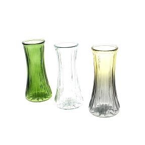 1 x Vase verre couleur ø6 ht 15.5cm