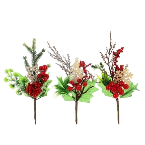 Piquet Noël ht 30cm (x12)