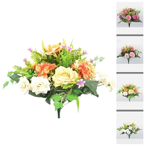 1 x Piquet rose-zinniz-astilbe