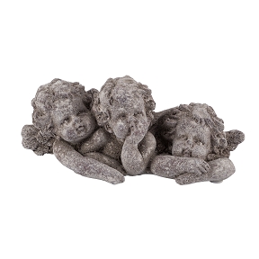 Anges gris 18 x 8 ht 8cm