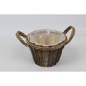 Cache-pot écorce naturel ø18 ht 13cm