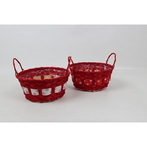1 x Coupe osier ronde rouge ø20 ht 9cm