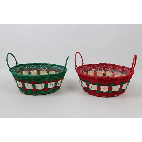 1 x Coupe osier ronde rouge ou verte  ø25 ht 9cm